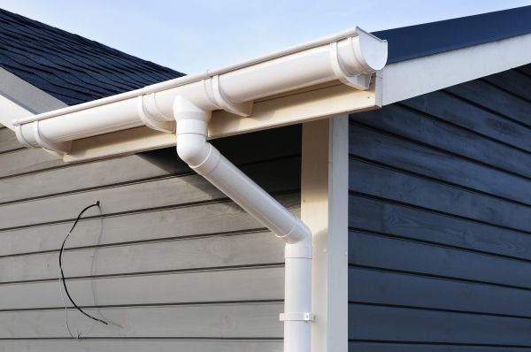PVC Rain Gutter Installation in Louisburg