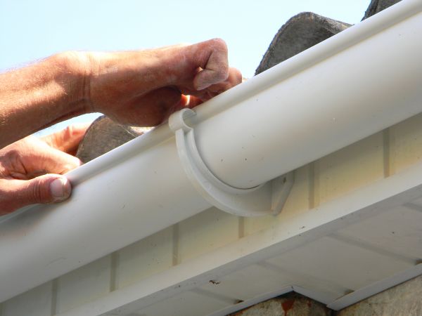 Plastic Gutter Repair in Louisburg
